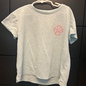 Crewcuts Seashell sequin t-shirt size 8 light blue